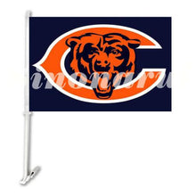 Load image into Gallery viewer, Chicago Bears Car Flag 30x45cm with 50cm plastic pole