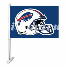 Load image into Gallery viewer, Buffalo Bills Car Flag 30x45cm with 50cm plastic pole