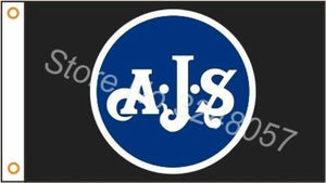 AJS Motorcycles Flag Motorsport Racing Banner Custom Logo