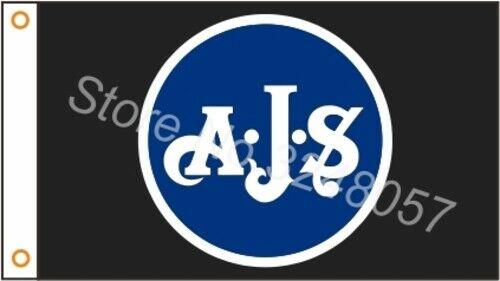 AJS Motorcycles Flag Motorsport Racing Banner Custom Logo