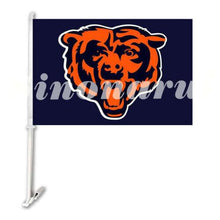 Load image into Gallery viewer, Chicago Bears Car Flag 30x45cm with 50cm plastic pole