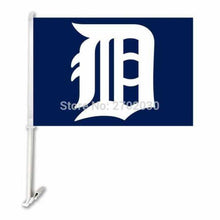 Load image into Gallery viewer, Detroit Tigers Car Flag 30x45cm with 50cm plastic pole