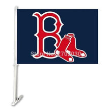 Load image into Gallery viewer, Boston Red Sox Car Flag 30x45cm with 50cm plastic pole