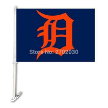 Load image into Gallery viewer, Detroit Tigers Car Flag 30x45cm with 50cm plastic pole
