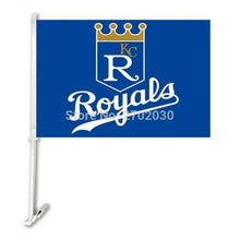 Load image into Gallery viewer, Kansas City Royals Car Flag 30x45cm with 50cm plastic pole