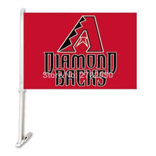 Load image into Gallery viewer, Arizona Diamondbacks Car Flag 30x45cm with 50cm plastic pole