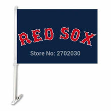 Load image into Gallery viewer, Boston Red Sox Car Flag 30x45cm with 50cm plastic pole