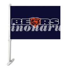 Load image into Gallery viewer, Chicago Bears Car Flag 30x45cm with 50cm plastic pole