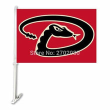 Load image into Gallery viewer, Arizona Diamondbacks Car Flag 30x45cm with 50cm plastic pole