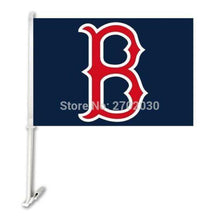 Load image into Gallery viewer, Boston Red Sox Car Flag 30x45cm with 50cm plastic pole