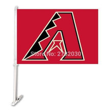 Load image into Gallery viewer, Arizona Diamondbacks Car Flag 30x45cm with 50cm plastic pole