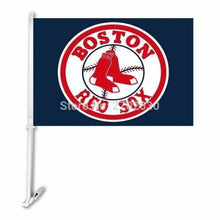 Load image into Gallery viewer, Boston Red Sox Car Flag 30x45cm with 50cm plastic pole