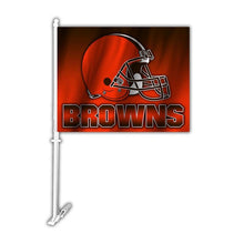 Load image into Gallery viewer, Cleveland Browns Car Flag 30x45cm with 50cm plastic pole
