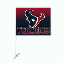 Load image into Gallery viewer, Houston Texans Car Flag 30x45cm with 50cm plastic pole
