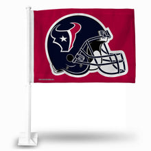 Load image into Gallery viewer, Houston Texans Car Flag 30x45cm with 50cm plastic pole