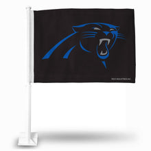 Load image into Gallery viewer, Carolina Panthers Car Flag 30x45cm with 50cm plastic pole