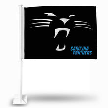 Load image into Gallery viewer, Carolina Panthers Car Flag 30x45cm with 50cm plastic pole