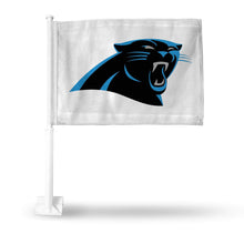 Load image into Gallery viewer, Carolina Panthers Car Flag 30x45cm with 50cm plastic pole