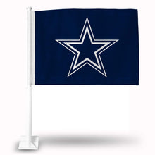 Load image into Gallery viewer, Dallas Cowboys Car Flag 30x45cm with 50cm plastic pole