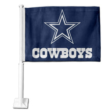 Load image into Gallery viewer, Dallas Cowboys Car Flag 30x45cm with 50cm plastic pole