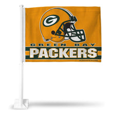 Load image into Gallery viewer, Green Bay Packers Car Flag 30x45cm with 50cm plastic pole