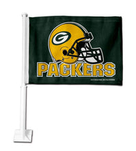 Load image into Gallery viewer, Green Bay Packers Car Flag 30x45cm with 50cm plastic pole