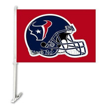 Load image into Gallery viewer, Houston Texans Car Flag 30x45cm with 50cm plastic pole