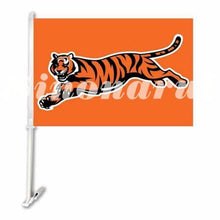 Load image into Gallery viewer, Cincinnati Bengals Car Flag 30x45cm with 50cm plastic pole