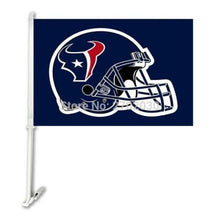 Load image into Gallery viewer, Houston Texans Car Flag 30x45cm with 50cm plastic pole