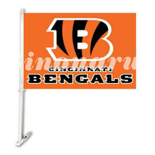 Load image into Gallery viewer, Cincinnati Bengals Car Flag 30x45cm with 50cm plastic pole