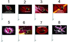 Load image into Gallery viewer, Arizona Cardinals Car Flag 30x45cm with 50cm plastic pole