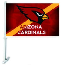 Load image into Gallery viewer, Arizona Cardinals Car Flag 30x45cm with 50cm plastic pole