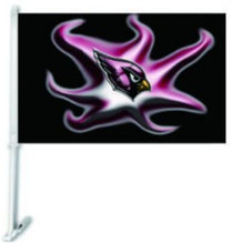 Load image into Gallery viewer, Arizona Cardinals Car Flag 30x45cm with 50cm plastic pole