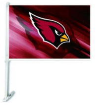 Load image into Gallery viewer, Arizona Cardinals Car Flag 30x45cm with 50cm plastic pole
