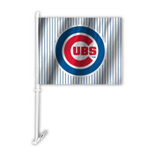 Load image into Gallery viewer, Chicago Cubs Car Flag 30x45cm with 50cm plastic pole