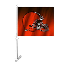 Load image into Gallery viewer, Cleveland Browns Car Flag 30x45cm with 50cm plastic pole
