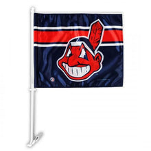 Load image into Gallery viewer, Cleveland Indians Car Flag 30x45cm with 50cm plastic pole