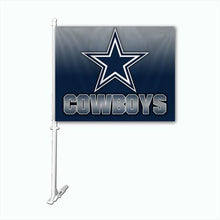 Load image into Gallery viewer, Dallas Cowboys Car Flag 30x45cm with 50cm plastic pole