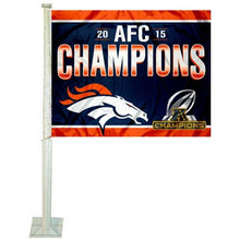 Load image into Gallery viewer, Denver Broncos Car Flag 30x45cm with 50cm plastic pole