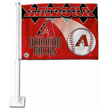 Load image into Gallery viewer, Arizona Diamondbacks Car Flag 30x45cm with 50cm plastic pole