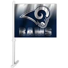 Load image into Gallery viewer, Los Angeles Rams Car Flag 30x45cm with 50cm plastic pole