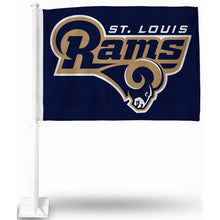 Load image into Gallery viewer, Los Angeles Rams Car Flag 30x45cm with 50cm plastic pole